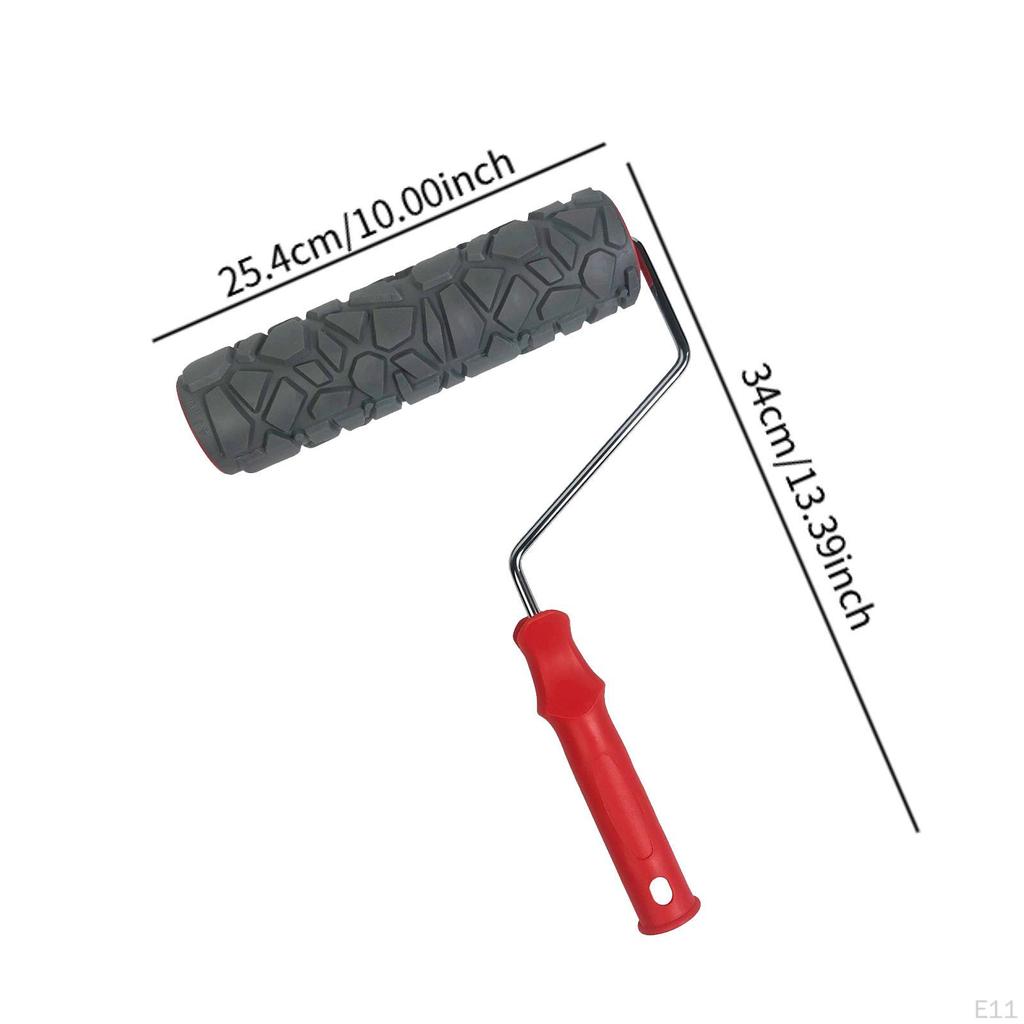 10 Inch Paint Roller Painting Decoration Embossing Texture Rubber Multipurpose