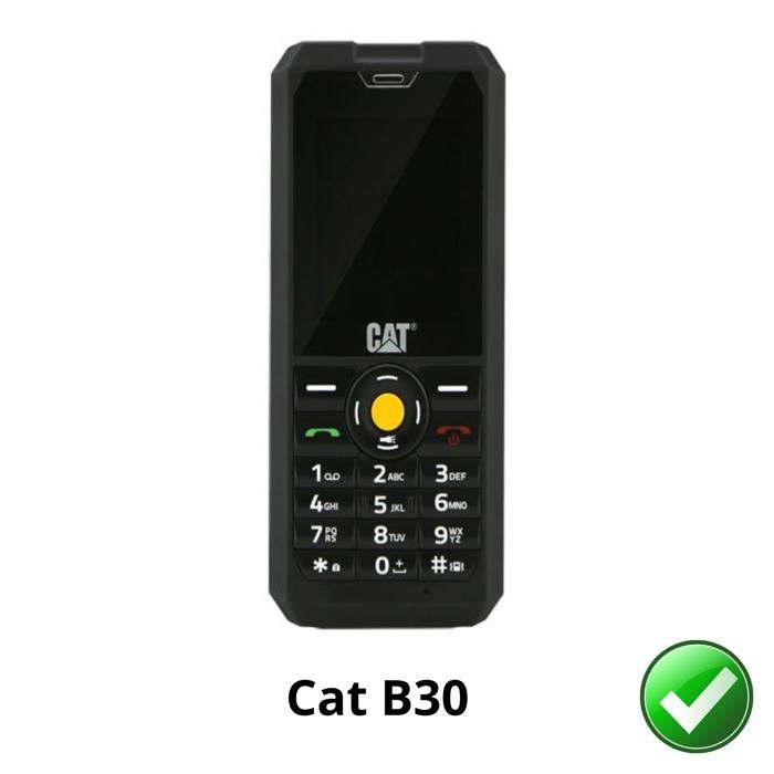 Защитное стекло для Cat B30 [Комплект 2 шт.] Прозрачная Пластиковая Защитная Пленка Устойчивая Ультратонкая Phonillico