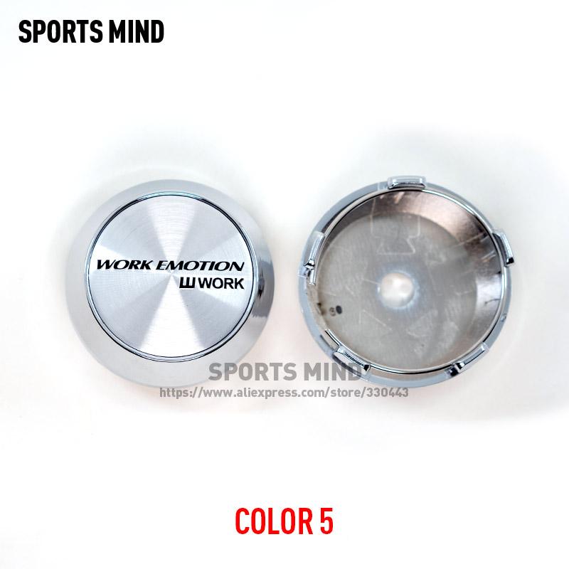 4PCS/lot 60MM Car Wheel Center Hub Caps for WORK EMOTION Wheel Emblem Logo CE28 Rim TE37 Tokyo Time Attack