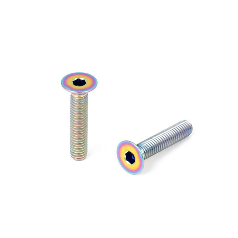 M6 x 10/15/20/25/30/35 Винт из титанового сплава с потайной головкой TC4/GR5 Верхние крепежные винты штока гарнитуры