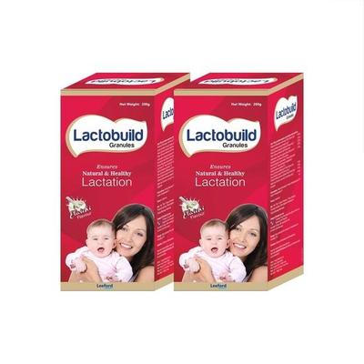 Гранулы LEEFORD Lactobuild для грудного вскармливания, добавка для увеличения выработки молока и лактации у женщин,(Упаковка по 2200 г каждая)