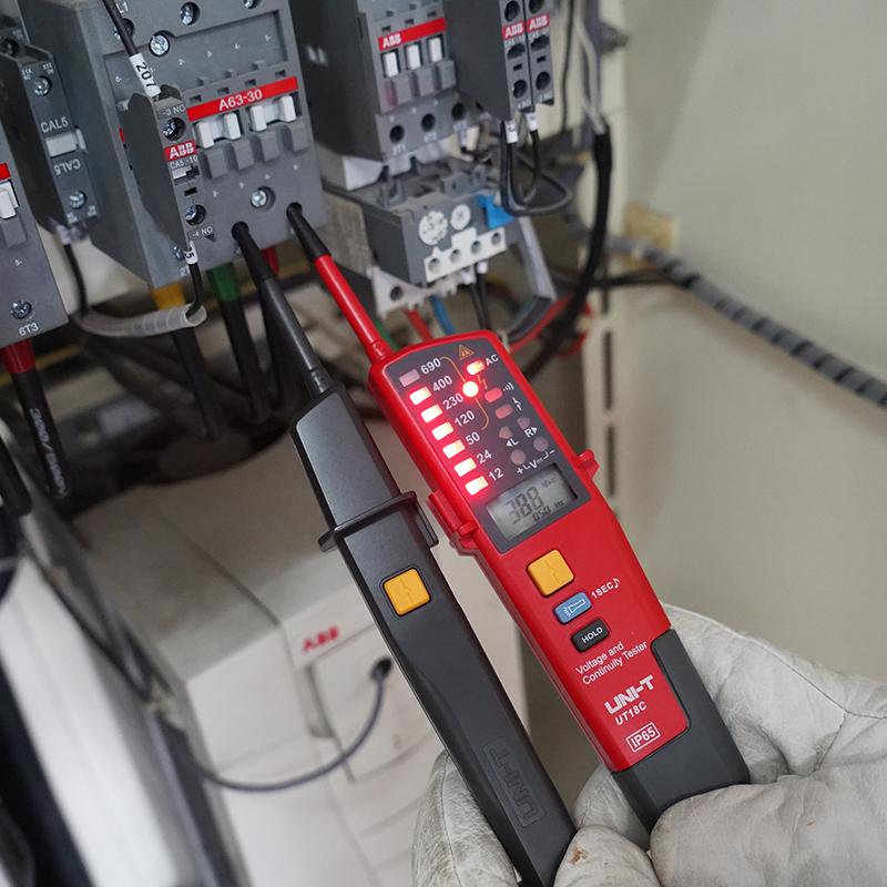 UNI-T UT15C UT18C UT18D Voltage Tester Probe Volt Indicator Meter Phase Sequence Continuity Voltage Detector Digital Multimeter