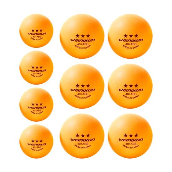 10 шт. белые/желтые 3-звездочные мячи для настольного тенниса, высокопроизводительный набор мячей для пинг-понга для внутреннего/наружного настольного тенниса, тренировочное оборудование