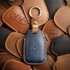 The New Retro Key Cover Is Suitable for Toyota Yaris Pure Hand-stitched Leather Key Protection Case Ring.