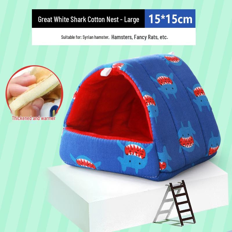 Зимнее теплое хлопковое гнездо для маленьких питомцев: Хомяки, Шиншиллы, Ежи, Белки и Кролики