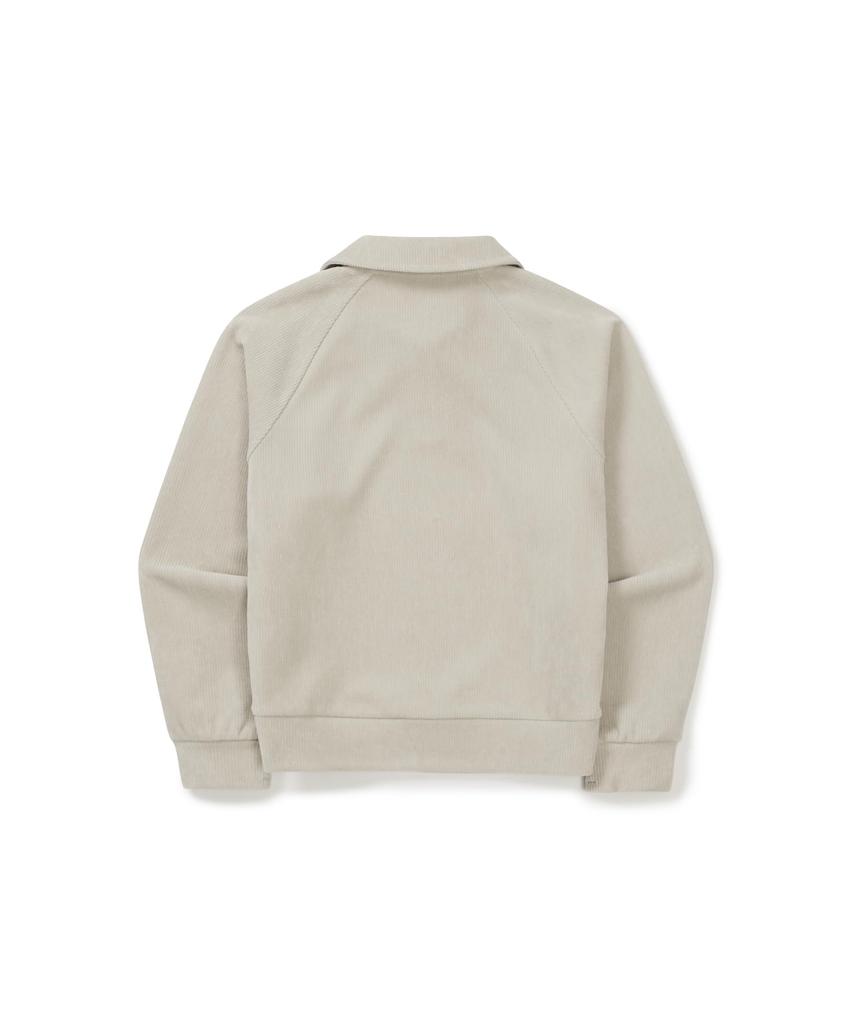 Свитшот Snow Peak из вельвета на молнии до середины, легкий, женский GS-S25WWFZT71, бежевый, средний, мужской женский