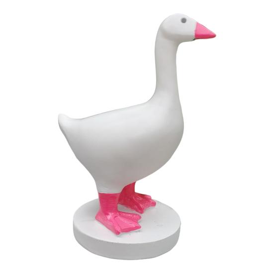Магнитный держатель для ключей в виде гуся, смоляная фигурка гуся с магнитным клювом, декоративный держатель для ключей для входа в дом, подарок на новоселье