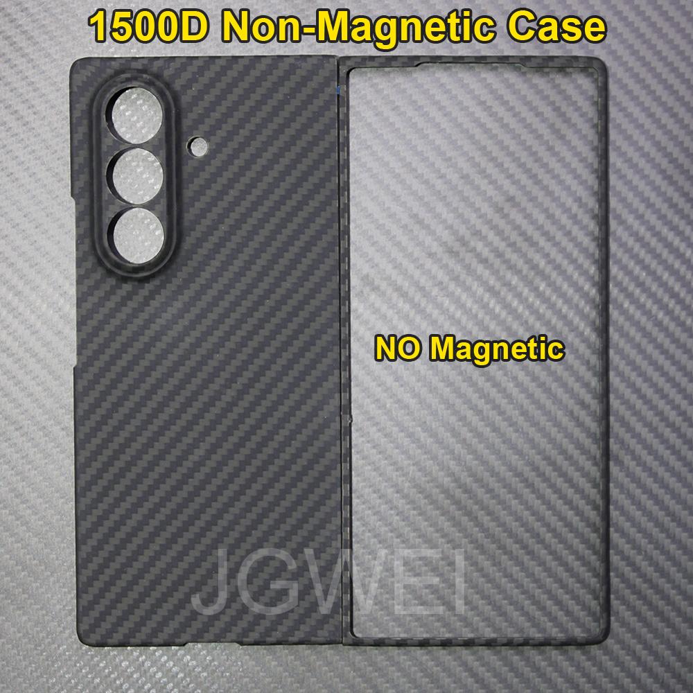 For samsung galaxy z fold 7 carbon case 600d kevlar aramid fiber fabric ultra thin hard cover magnetic balckSlimlightred premium
