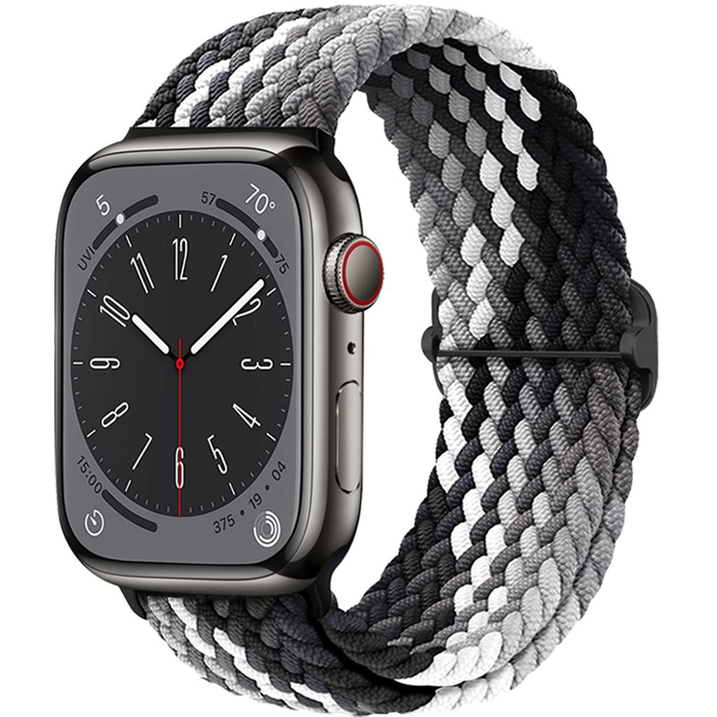 Плетеный Solo Loop для Apple Watch ремешок 44мм 40мм 49мм 45мм 41мм 46мм Эластичный браслет iWatch series 8 3 se 6 Ultra 2 9 10 ремешки