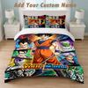 Bedding Set 1 Duvet Cover 2 Pillowcases Dragon Ball Print Soft Bed Linen Bedroom Decor