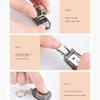 Профессиональный нержавеющий складной маникюрный ультратонкий прочный мини-триммер для ногтей с пилкой для ногтей инструменты для педикюра кусачки для ногтей дорожный