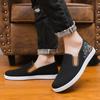 Men's Old Beijing Cloth Shoes Casual Shoes 2025 Four-season Low-top Flat-soled Driving Shoes Black One-pedal Men's Shoes
