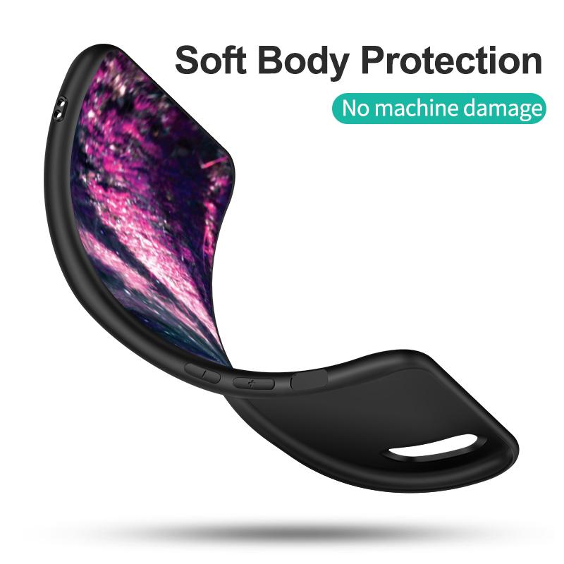 Черный ТПУ чехол для Vivo Y30 Y30G Y31 Y53S Y33 Y33S Y33T Y67 Y51 Y51S Y51A 2021 2022 2020 4G 5G горы природный пейзаж