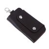 1Pc Portable Pu Leather Housekeeper Holders Car Key Holder Bag Case Unisex Wallet Cover Simple Solid Color Storage Bag