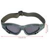 Metal Mesh Eye   CS Game Glasses With   Strap(  Green)