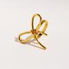 New Metal Wind Bow Ring Sweet Cool Delicate Line Knotted Index Finger Ring Women'S Jewelry 757