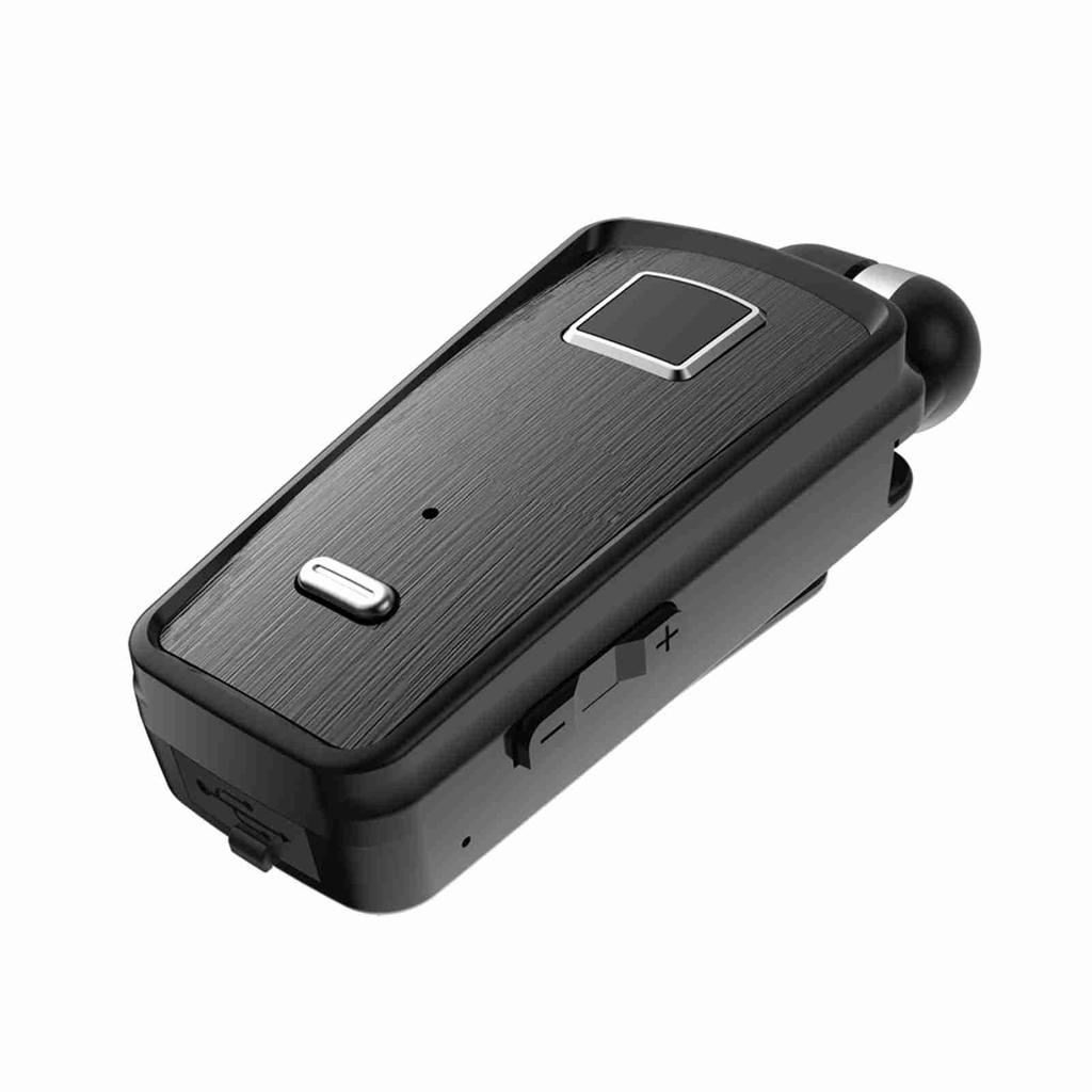 Wireless Bluetooth Headphones Noise Reduction Clip On Cable Retractable Bluetooth 5.3 Earphone with Vibration Alert