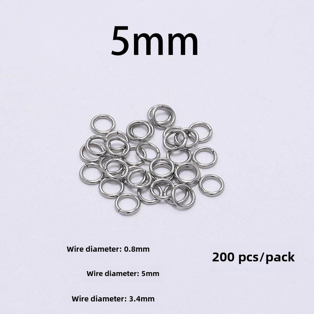 Плоское одинарное соединительное кольцо из нержавеющей стали для ювелирных аксессуаров своими руками