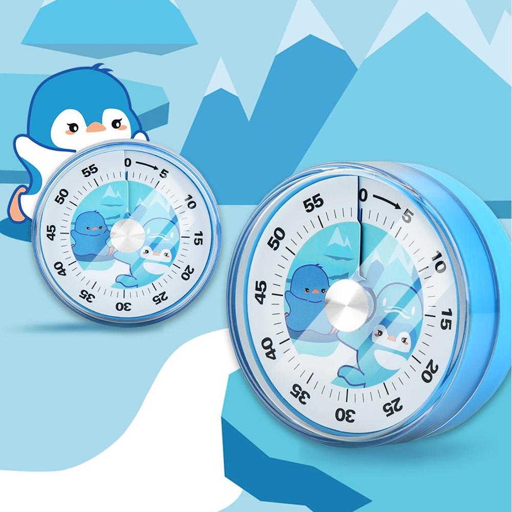 Механический Магнитный Таймер 60 Минут для Студентов Учителей Будильник Таймер для Приготовления с Громким Звонком Визуальный Таймер Кухонный Таймер