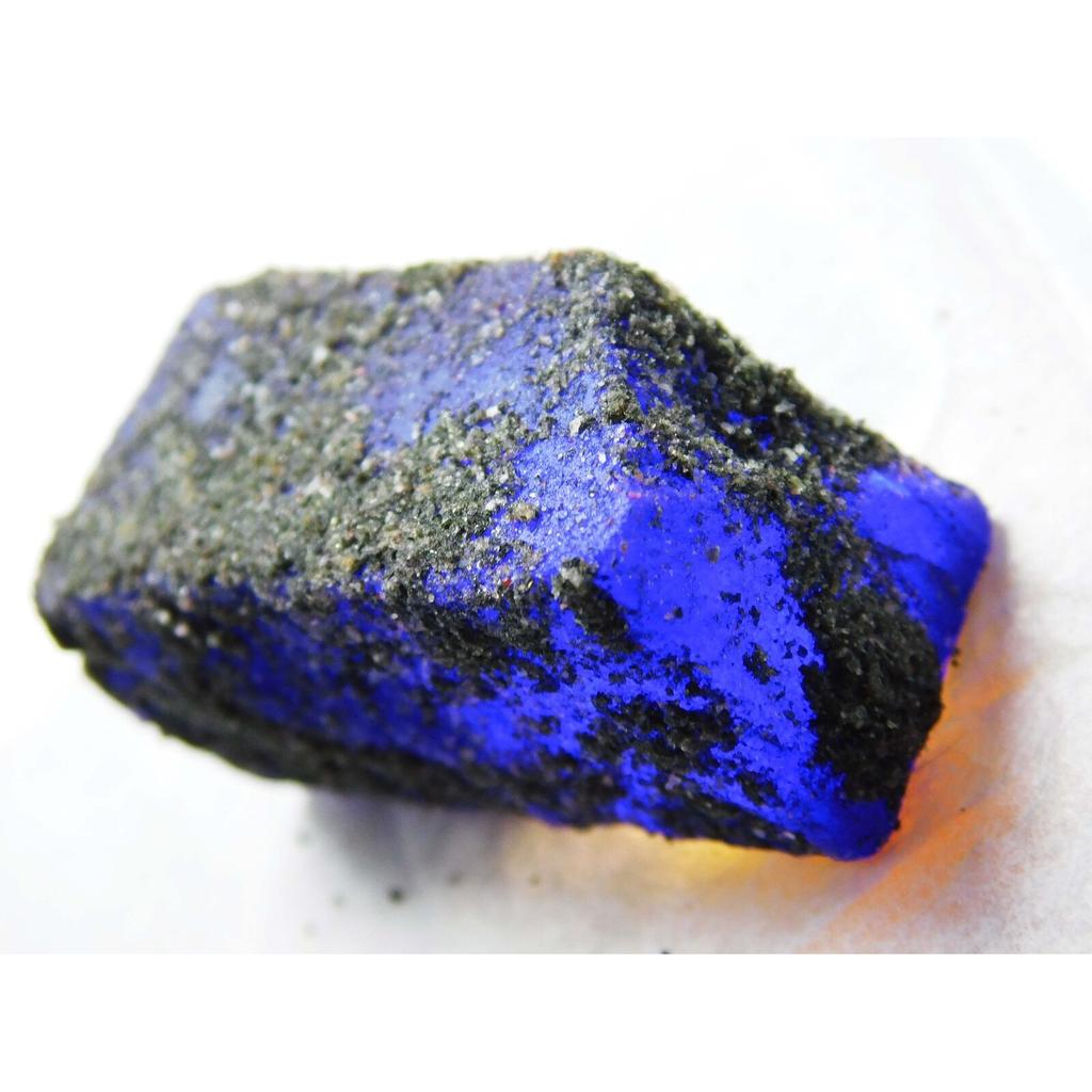 Natural Blue Sapphire Loose Gemstone 121 ct Uncut Rough September Birthstone for Gem Collections