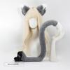 Косплей-аксессуары Кошачьи Ушки и Хвост (Nekomusume): Милая повязка на голову с ушками и хвостом животного