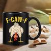 F-Caw-F Забавная курица Кофейная кружка Керамическая кружка для завтрака Новинка Петух Кофейные кружки Для женщин Мужчин Дом Работа День рождения Вечеринка