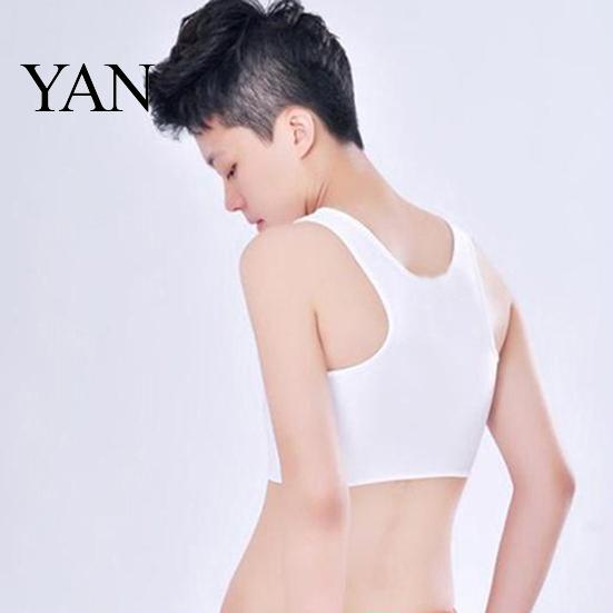 Short Corset Vest Washable Prevent Sagging Acrylic Fiber Lesbian Chest Breast for Summer