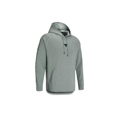 Under Armour Project Rock Graphic Logo Hoodie Мужские толстовки с капюшоном Зеленые 1357193-340