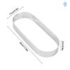 Oval Muffin Tart Rings Stainless Steel Cake Mold Perforated Cake Mousse Mold Cookies Cutter Pastry Quiche Baking Mold