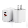 Зарядное устройство PD20W с двумя портами A+C, стандарт США, сертифицировано FCC, быстрая зарядка для iPhone и Huawei