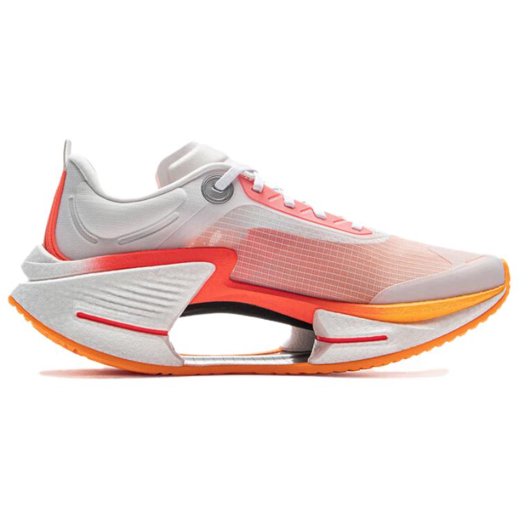 Li Ning Shadow 3 Essential Низкие Повседневные Гоночные Беговые Кроссовки Мужские Белый Красный ARRV003-7