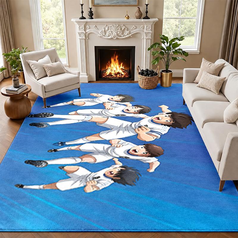 CAPTAIN TSUBASA Carpet Door Mat for Living Room or Bedroom Protective Mat Under Chair Office Decoration Christmas Gift Birthday Present