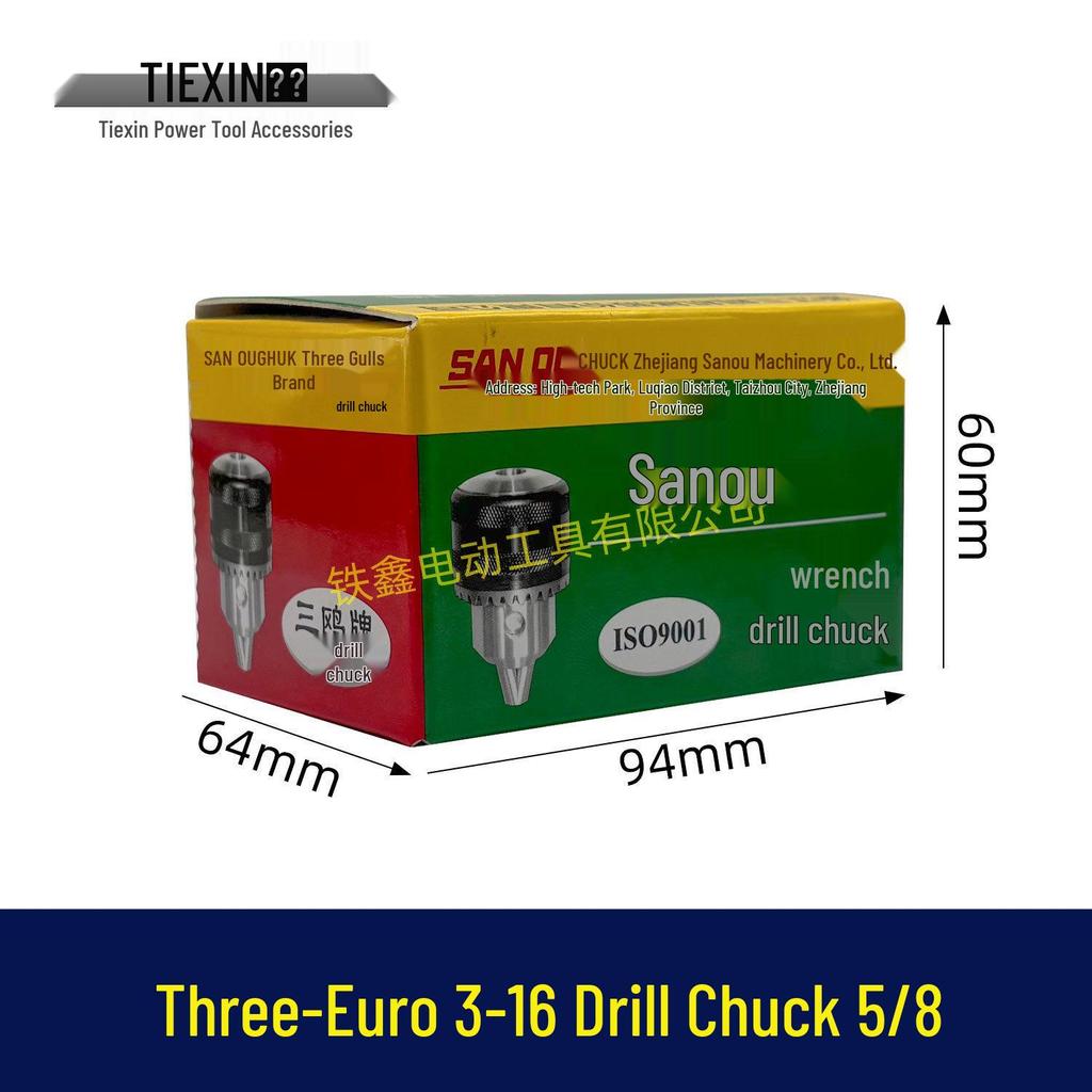 Dongcheng FF-16A 5/8" Thread, 6013BR, San Ou Metal Drill Chuck 00864