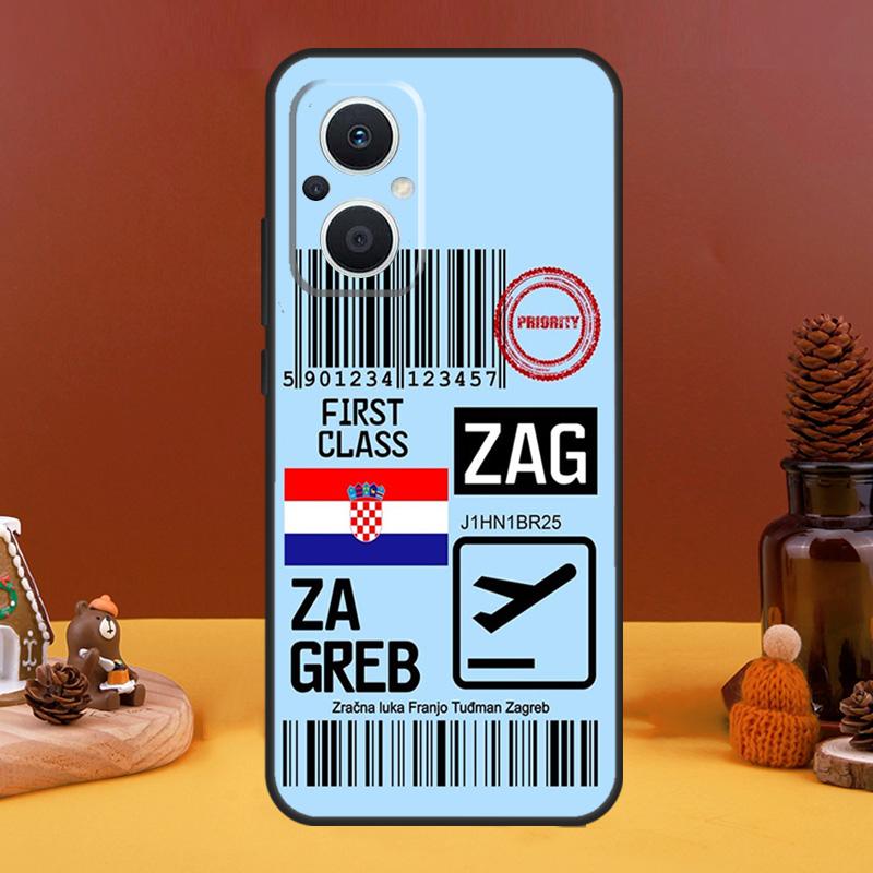 Croatia flag Case For OPPO Reno 8T 4Z 5Z 10 Pro 11 F 4 5 6 7 8 Lite OPPO Find X5 X6 Pro X2 X3 Lite Cover