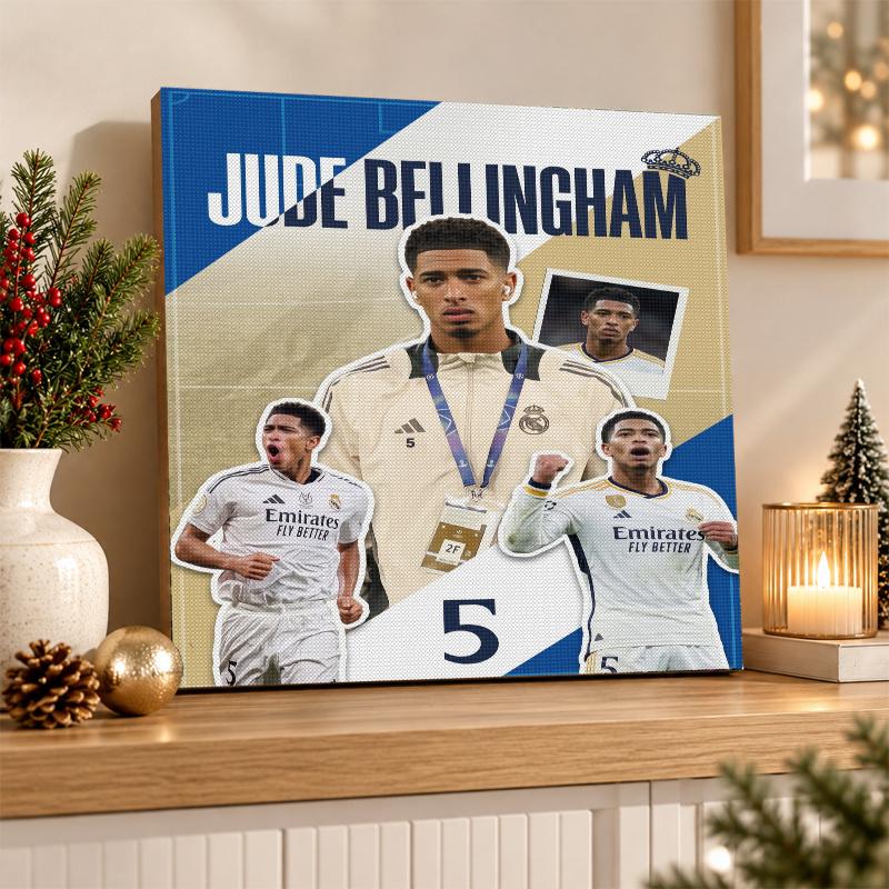 Jude Bellingham Diamond Painting Kit 5D Full Drill DIY Diamond Mosaic Wall Art Home Decor