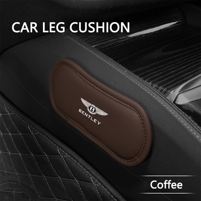 For New Bentley Flying Spur Continental GT Bentayga Mulsanne Car Knee Cushion Pad Leather Soft Memory Foam Leg Support Mat HL1