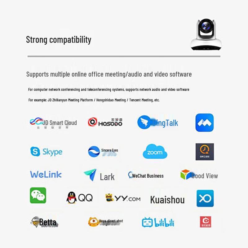 HOSODO HSD-4K90T 4K 12x Zoom Wide-Angle Video Conference Camera (CN version)