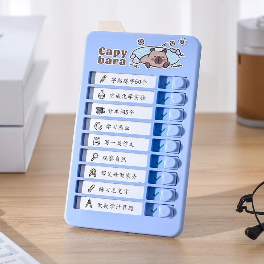 Panda Good Habit Punch Card Capybara Self-discipline Punch Card To Do List