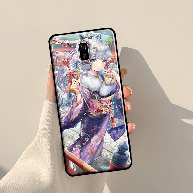 Камисато Аяка Genshin ударный чехол для Samsung Galaxy J4 J6 Plus 2018 A6 A7 A8 A9 J8 J1 2016 A3 A5 J3 J7 J5 2017 чехол