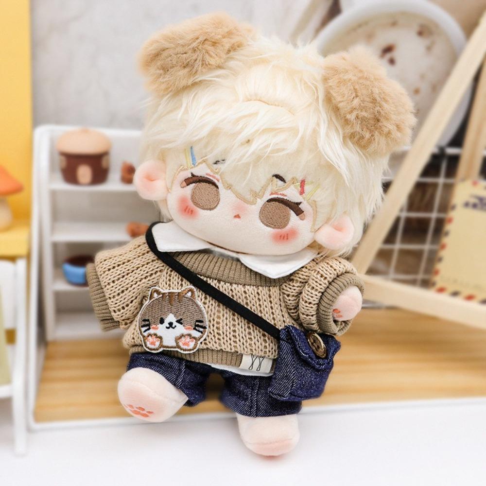 Lovely 20CM Cotton Doll Clothes Dress up DIY Doll Accessories Cute Sweater Shorts Suit Kids Toys