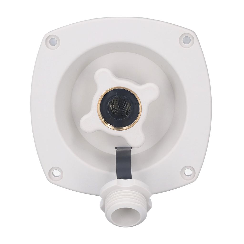 Rv Wall Mount Water Inlet Pressure Regulated City Water Entry with Quick Connector for Trailer Camper Boat White