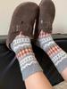 Норвежские шерстяные носки Fair Isle - Очень толстые, ретро, этнический стиль, зимние носки-слаучи