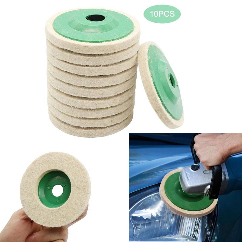 Самоклеящийся шерстяной полировальный круг, Угловой шлифовальный круг, Зеркальный полировальный круг из нержавеющей стали