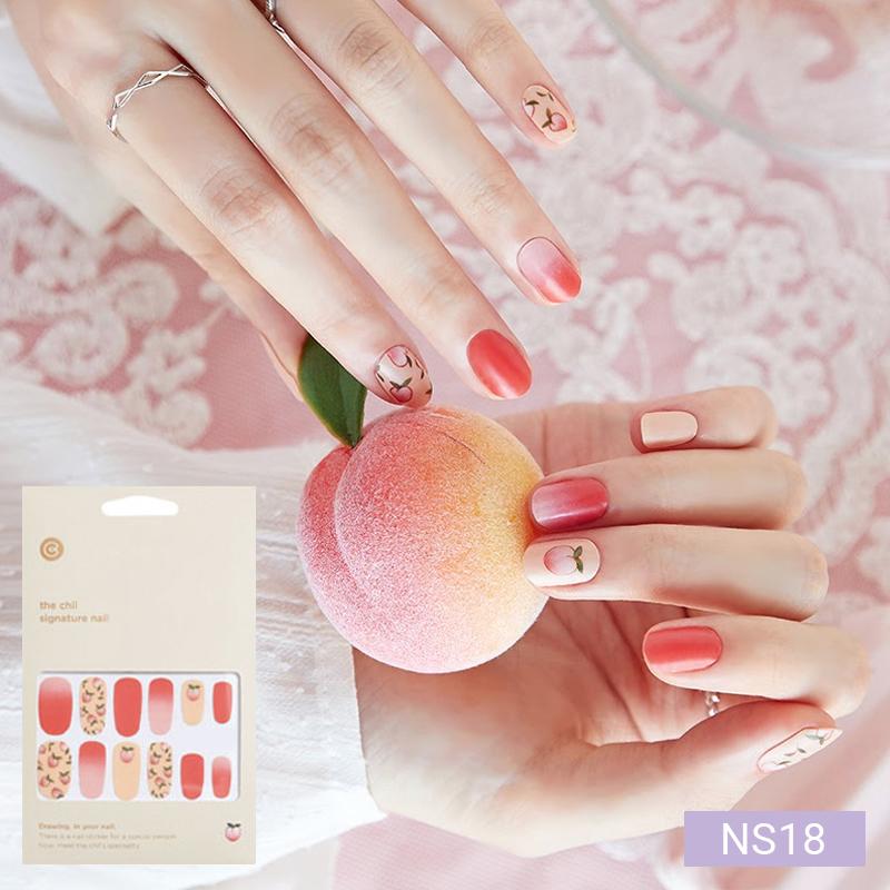 Милые пастельные наклейки для ногтей 24 шт. | Полоски для прессования, Дизайны с кроликом, медведем и звездой, Легко снимаются