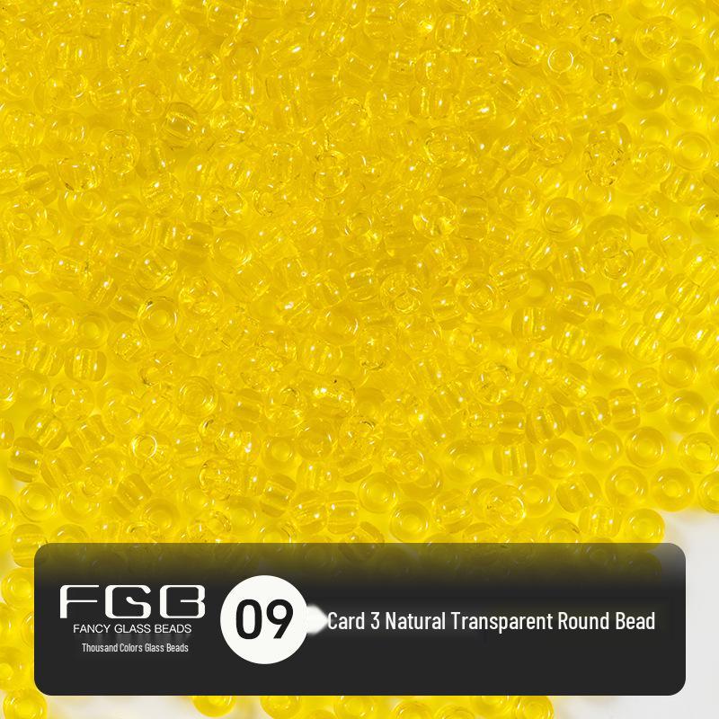 Thousand Colors 3mm Transparent Glass Seed Beads: Non-Fading DIY Jewelry Accessories