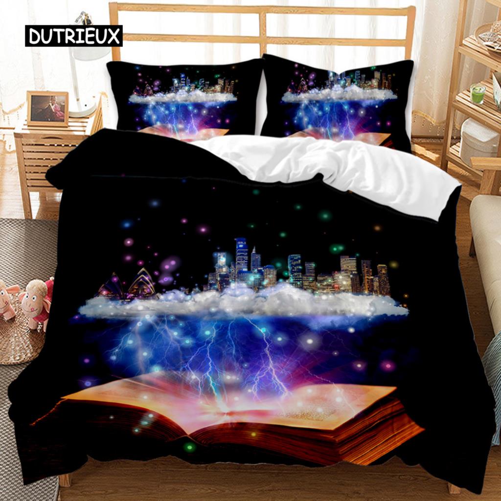 Коллекция Пододеяльников Квилтов Листы Ноты Ноты Одиночный Размер Полиэстер Постельное Белье Подушка Дети Мальчики Девочка Двойной Размер Queen