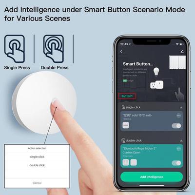 Tuya ZigBee беспроводной 2-х сценный переключатель кнопочный контроллер умного дома питание от батареи работает с ZigBee Gateway приложение Smart Life