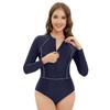 TUINANLE Surfing Sport Swimsuit Long Sleeves Women One Piece Swimsuit Swimwear Solid Monokini Bathing Suit