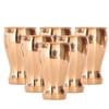 Pure Copper Wine Glass Goblet Tumbler Cup | 490 ML Capacity | Beer Wine Cocktail | Bar Home Hotel Restaurant, Set of 6