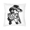 Hot Sale Retro Rock Singer Lemmy Cushion Cover  cm Velvet Throw Pillow Case for Living Room Sofa Bedding Pillowcase